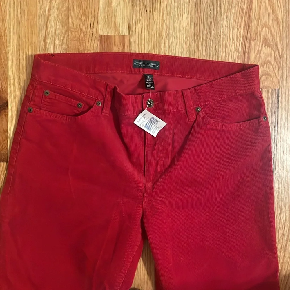Ralph Lauren Corduroy Classic Straight Pants - Picture 3 of 6